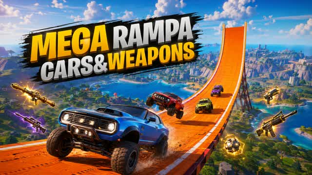 OPEM WORLD - WEAPONS&CARS — Fortnite Creative map