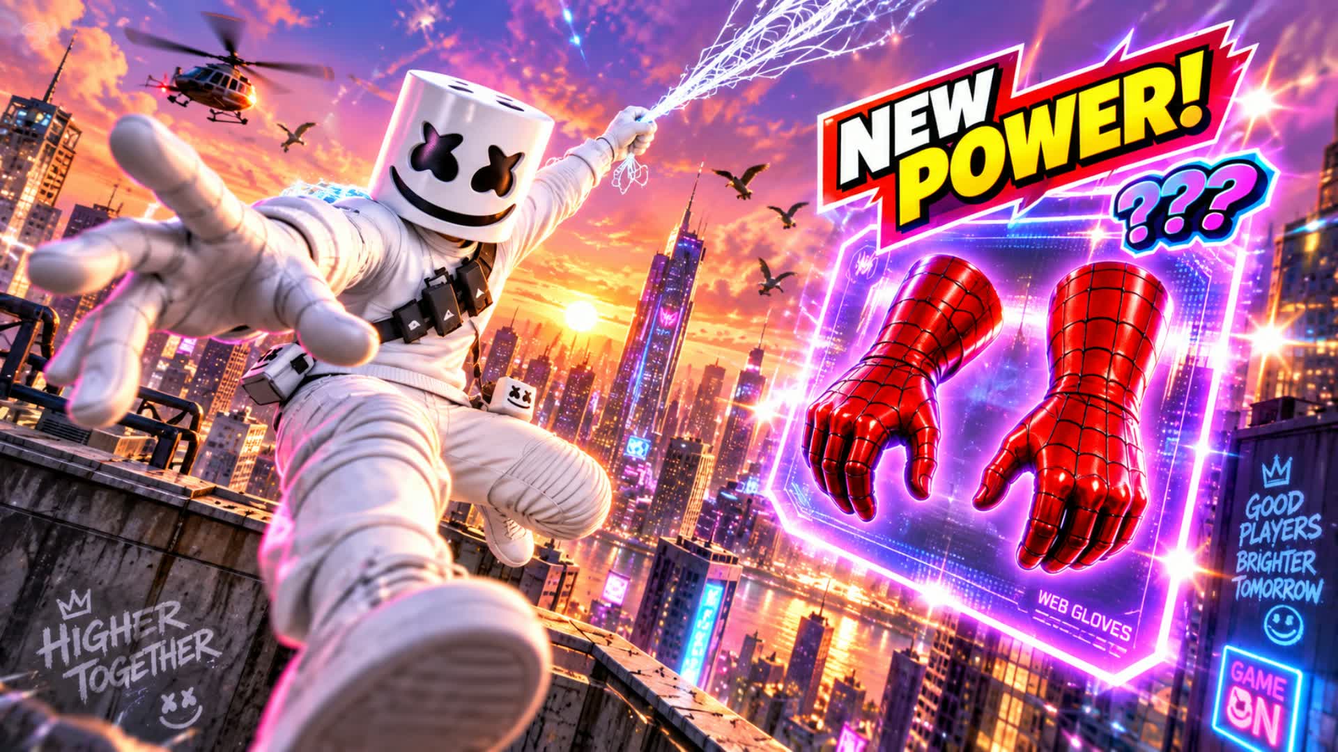 ⚡ POWER CITY - DRIVING CHAOS — Fortnite Creative map
