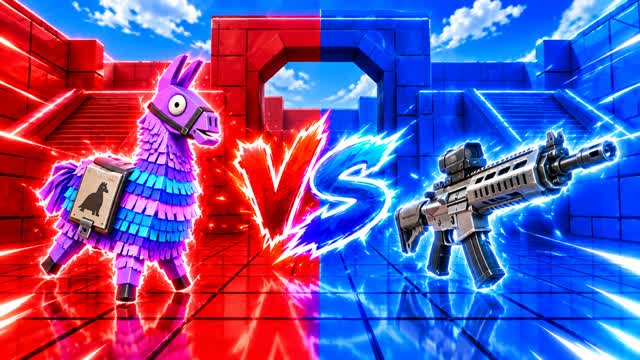 RED VS BLUE NITRO BATTLE 🔴🔵 — Fortnite Creative map cover art
