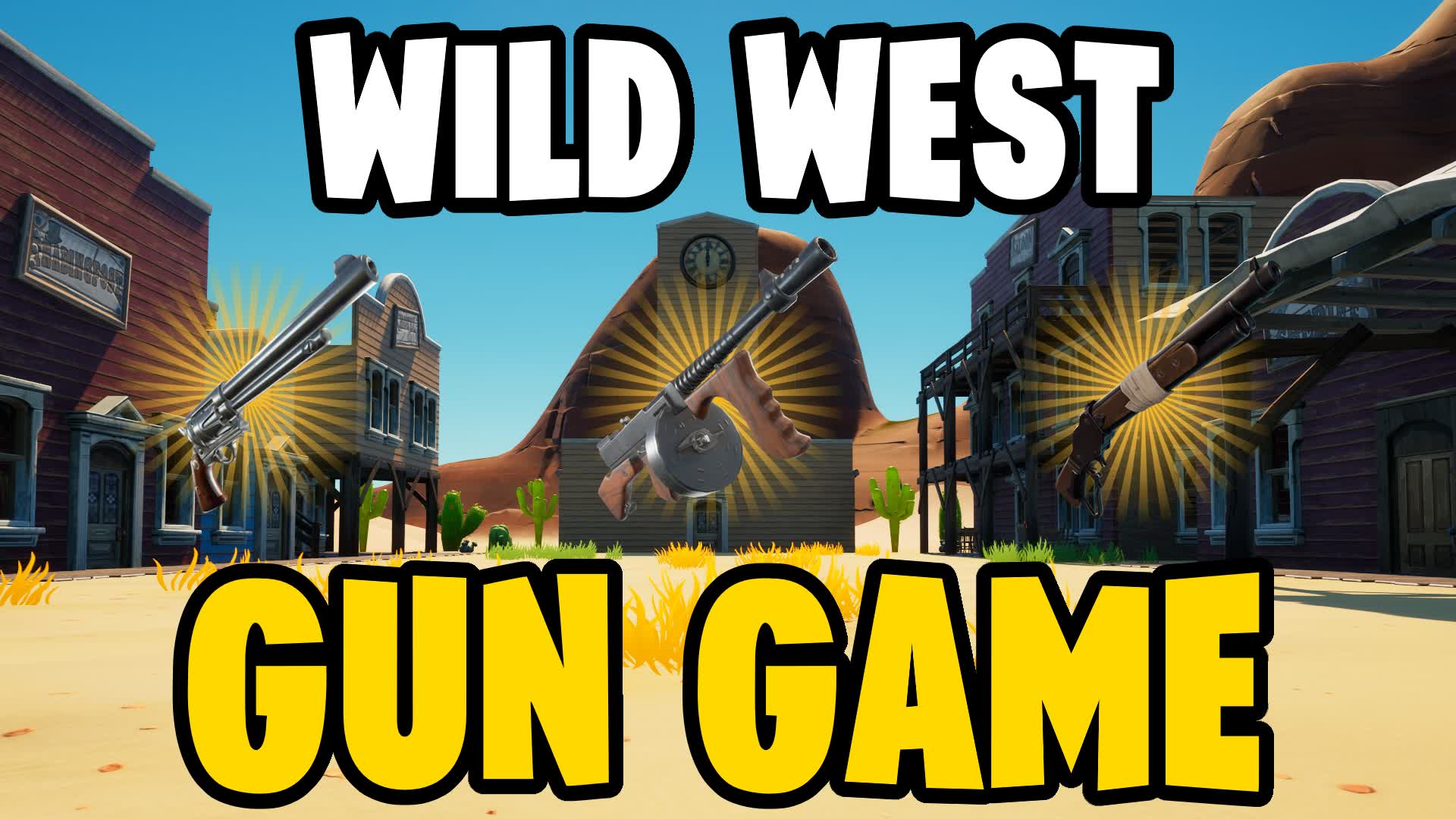🤠WILD WEST GUN GAME🐎 — Fortnite Creative map