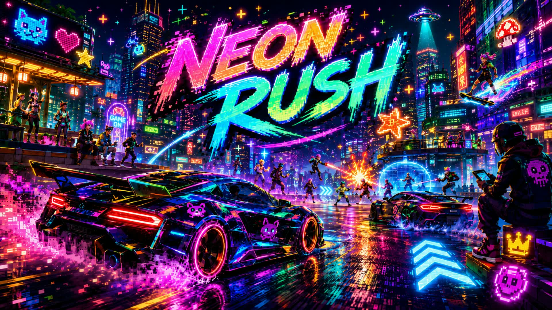 NeonRush — Fortnite Creative map
