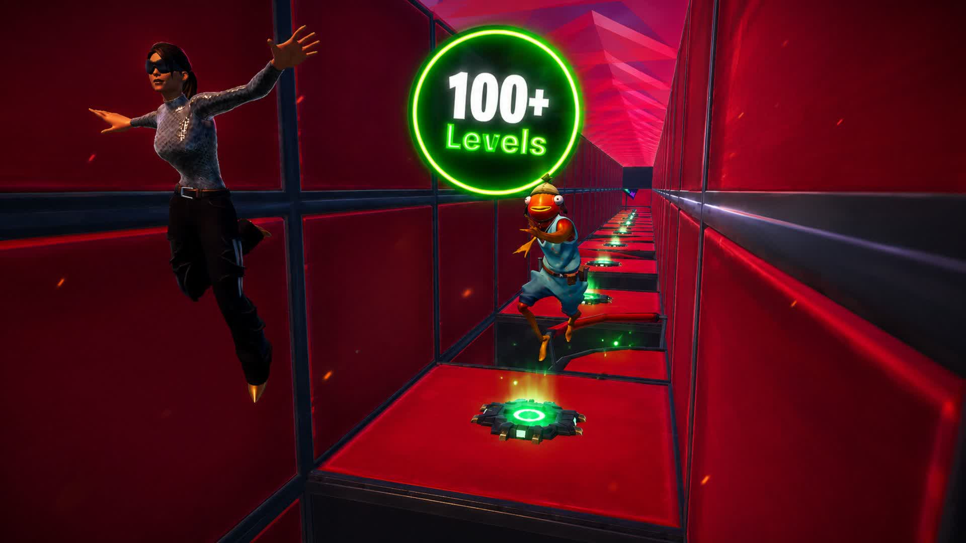 Impossible 100+ Levels Deathrun — Fortnite Creative map
