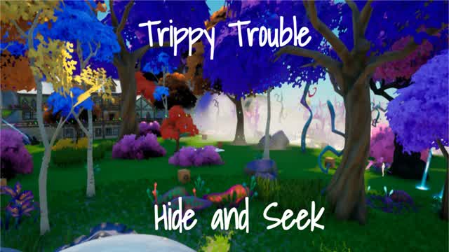 Trippy Trouble Hide and Seek — Fortnite Creative map cover art