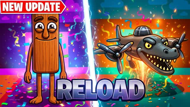 Reload Brainrots — Fortnite Creative map cover art