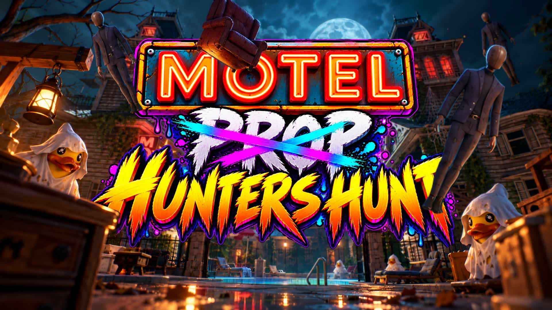 MOTEL – HUNTERS HUNT | PROP HUNT — Fortnite Creative map