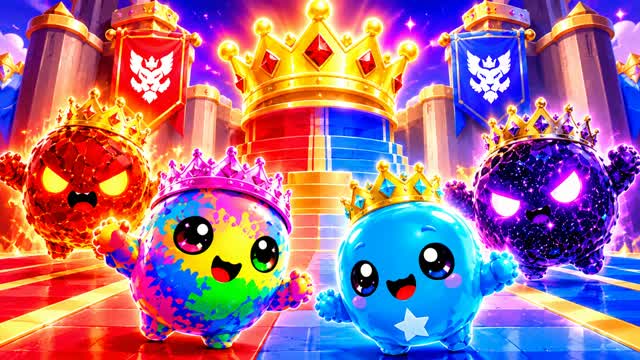 🍭 Red vs Blue 👑 Team Rush — Fortnite Creative map cover art