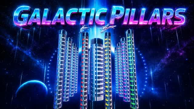 🚀 GALACTICA PILLARS 🚀 — Fortnite Creative map cover art