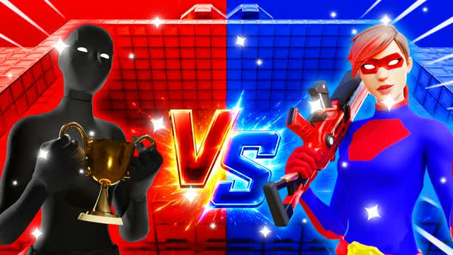 RED VS BLUE🔴🔵SUPER UNC — Fortnite Creative map cover art