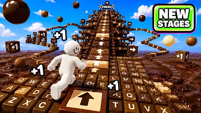 +1 Speed Keyboard TOWER ESCAPE — Fortnite Creative map
