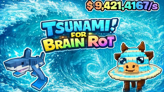 Tsunami For Brainrot (Gutyzinn Suet) — Fortnite Creative map cover art
