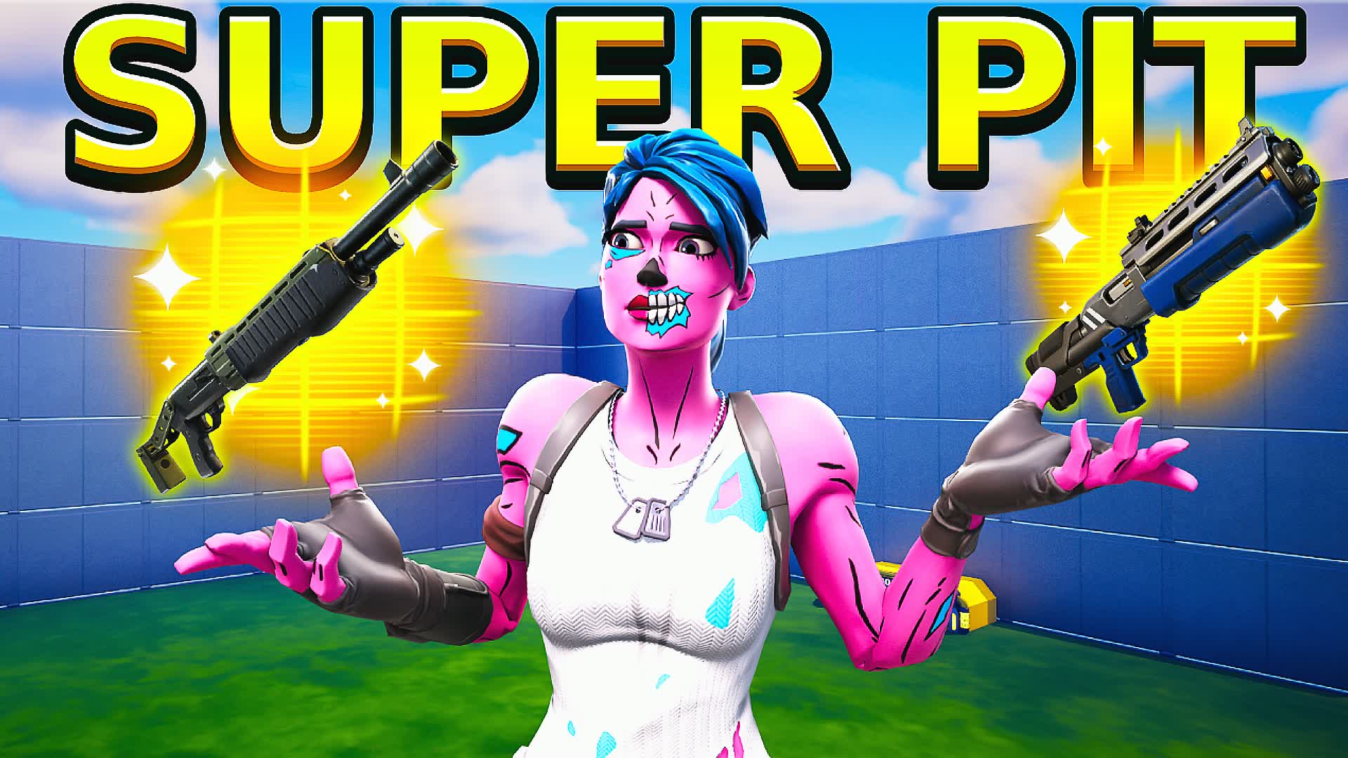 Super Pit -FREE FOR ALL — Fortnite Creative map
