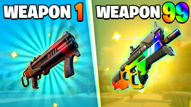Amazing Gun Game on Tilted — Fortnite Creative map cover art