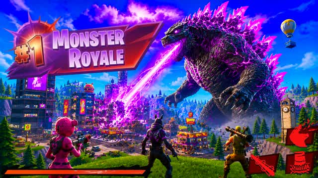 GODZILLA CITY FIGHT EVENT — Fortnite Creative map