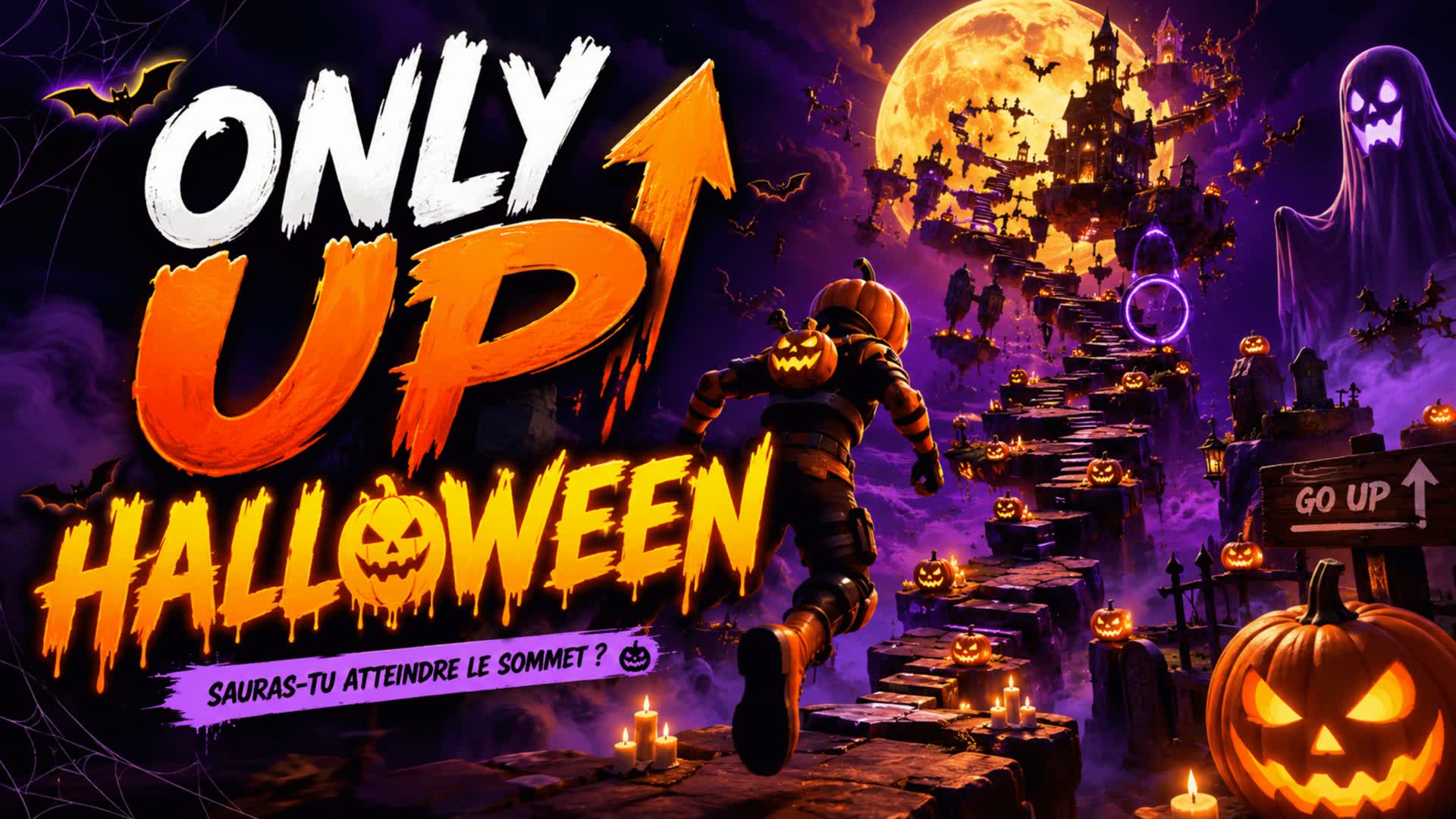Halloween Only up — Fortnite Creative map
