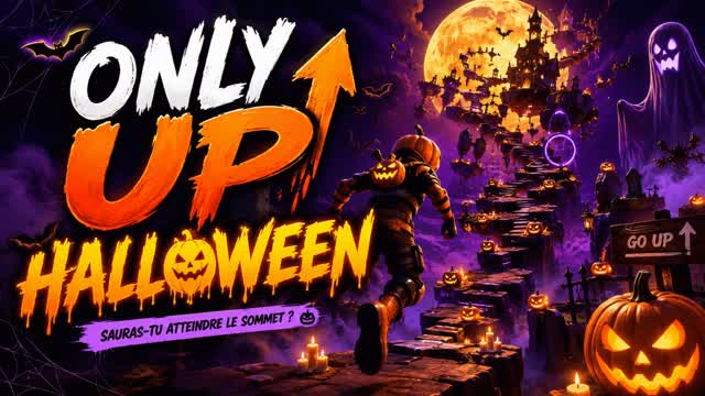Halloween Only up — Fortnite Creative map cover art