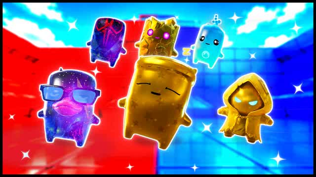 RED VS BLUE CLEAN POINT 🔴🔵 — Fortnite Creative map cover art
