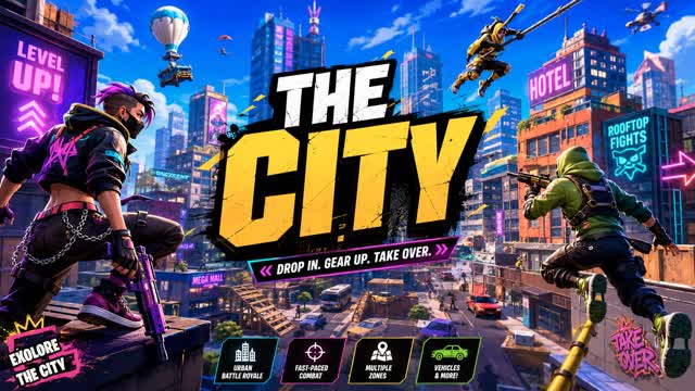 THE CITY 🌆 — Fortnite Creative map cover art