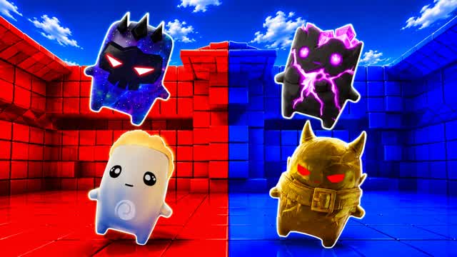 RED VS BLUE 🔴🔵 CREATION — Fortnite Creative map cover art