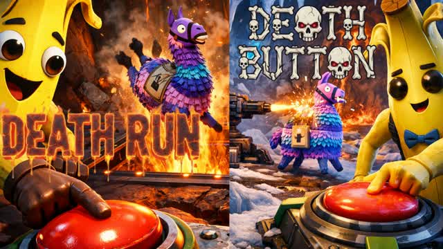 DEATH RUN DEATH BUTTON — Fortnite Creative map cover art