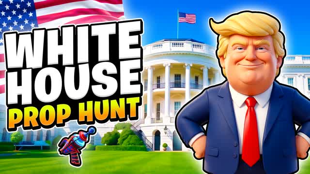 WHITE HOUSE HIDE AND SEEK 🏛️ PROP HUNT — Fortnite Creative map cover art