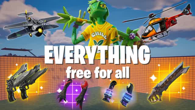 Everything Free For All — Fortnite Creative map cover art