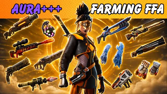 AURA FARMING FFA 🔥 — Fortnite Creative map cover art