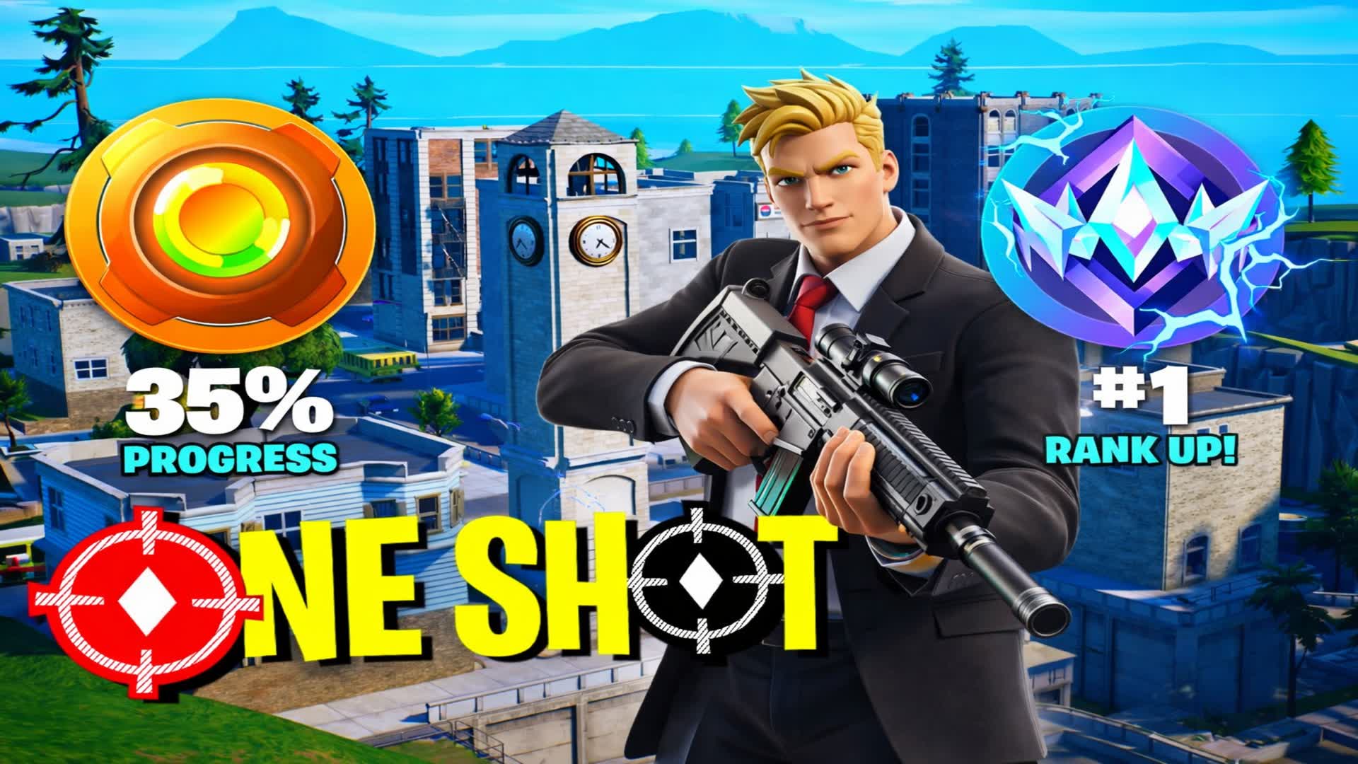 ONE SHOT GUN 🎯 — Fortnite Creative map