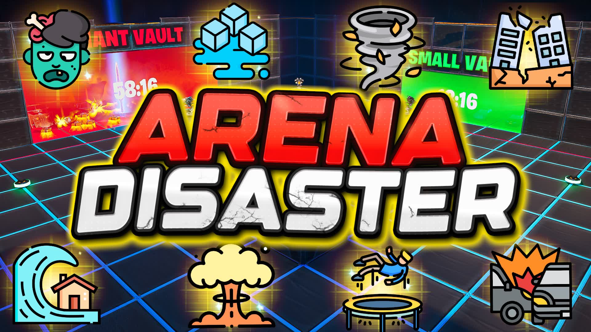 DISASTER - FREE FOR ALL 🌪️ — Fortnite Creative map