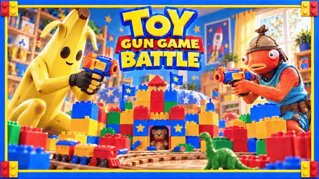 ✈️ TOY GUN GAME BATTLE 🚗 FFA ONESHOT 🧸 — Fortnite Creative map cover art