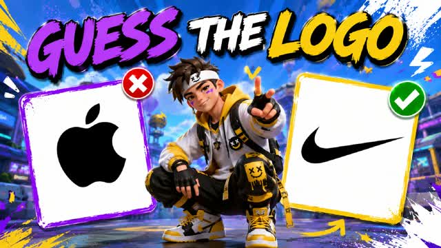 GUESS LOGO 🔎 PARKOUR OBBY MINIGAME — Fortnite Creative map