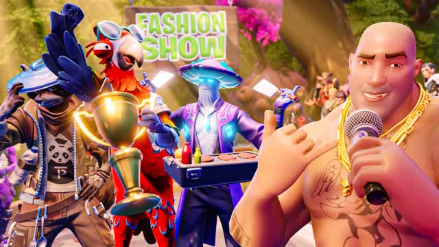 🌲 Outdoor Streamer Fashion Show 👑 — Fortnite Creative map cover art