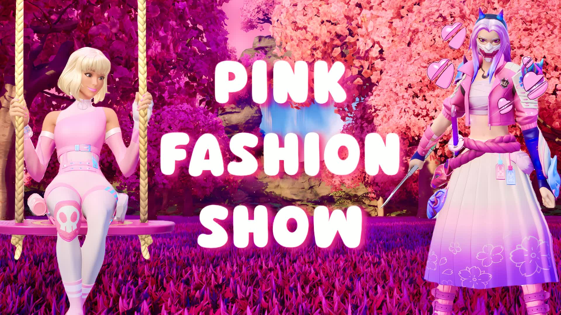 ʚ pink fashion show ɞ — Fortnite Creative map