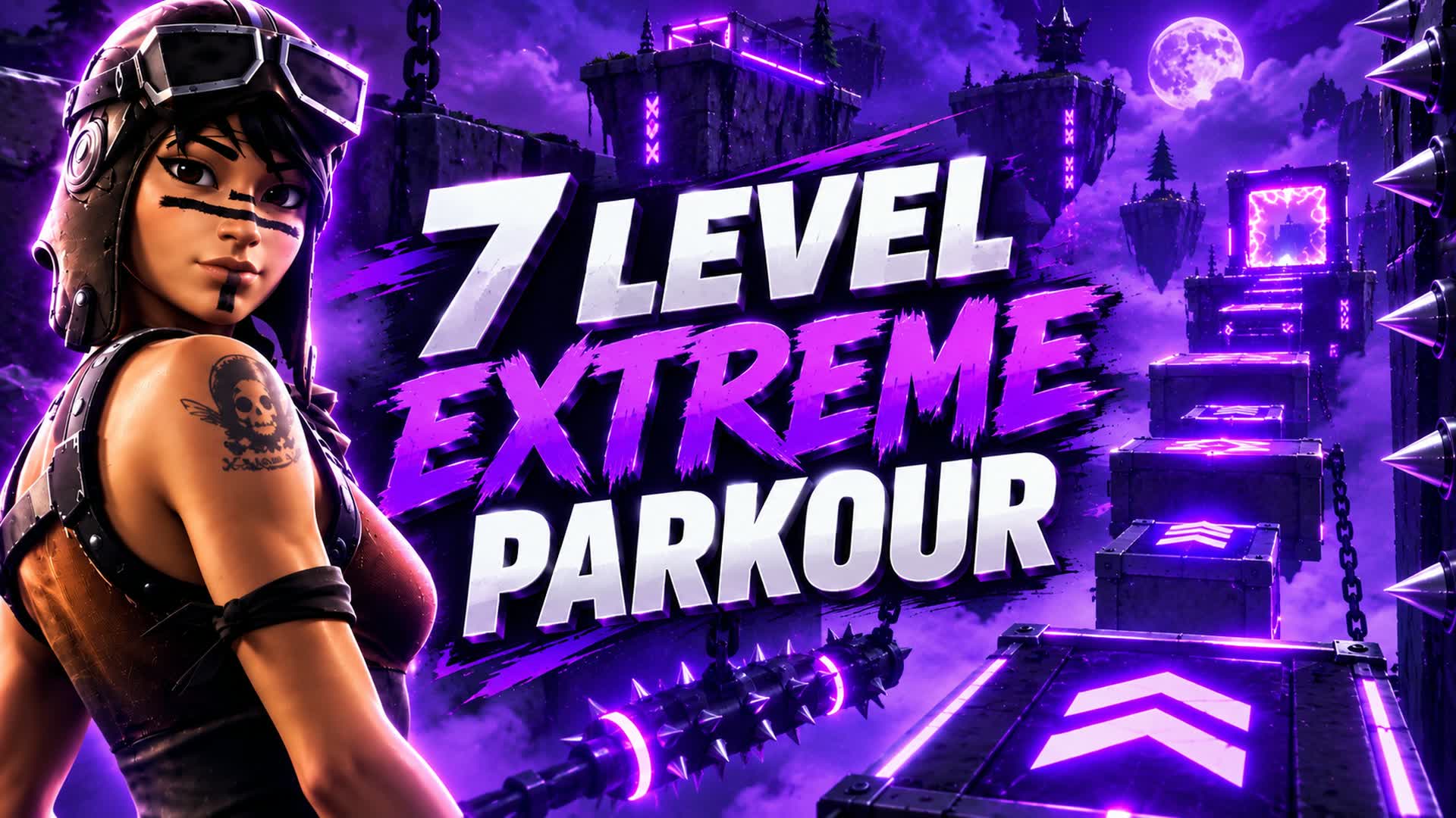 7 Level Extreme Parkour — Fortnite Creative map