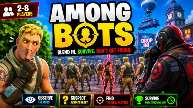 Among Bots — Fortnite Creative map cover art