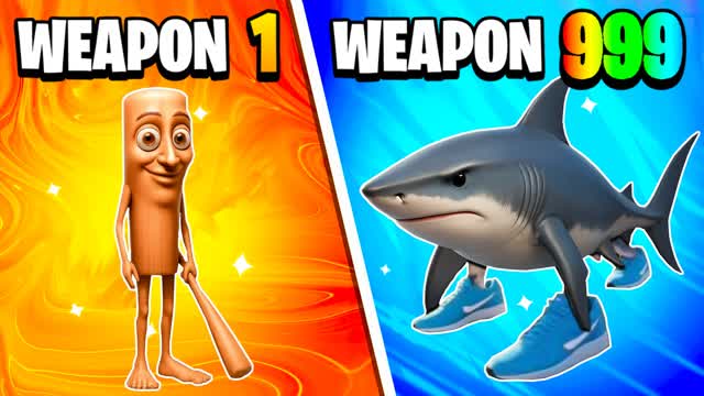 MEGA FIRST PERSON🔫GUN GAME🎯ONE SHOT⭐️ — Fortnite Creative map cover art