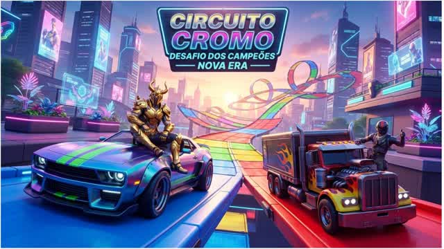 MEGA RAMP NEW CITY CUSTON CAR — Fortnite Creative map cover art
