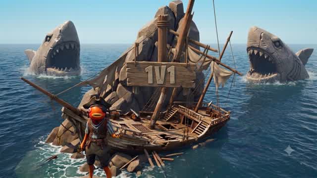 1V1 build thème poiscaille — Fortnite Creative map cover art