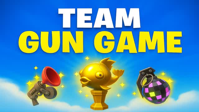 Gun Game: Team Edition — Fortnite Creative map cover art