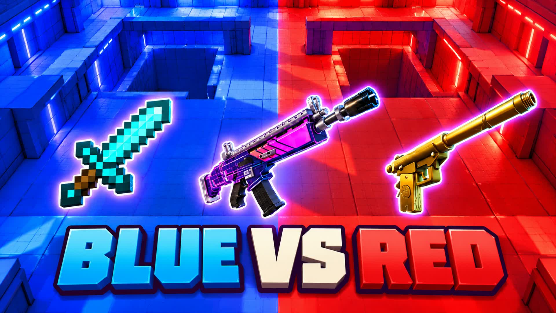 Anarchy 🏆 Red vs. Blue 🏆 — Fortnite Creative map