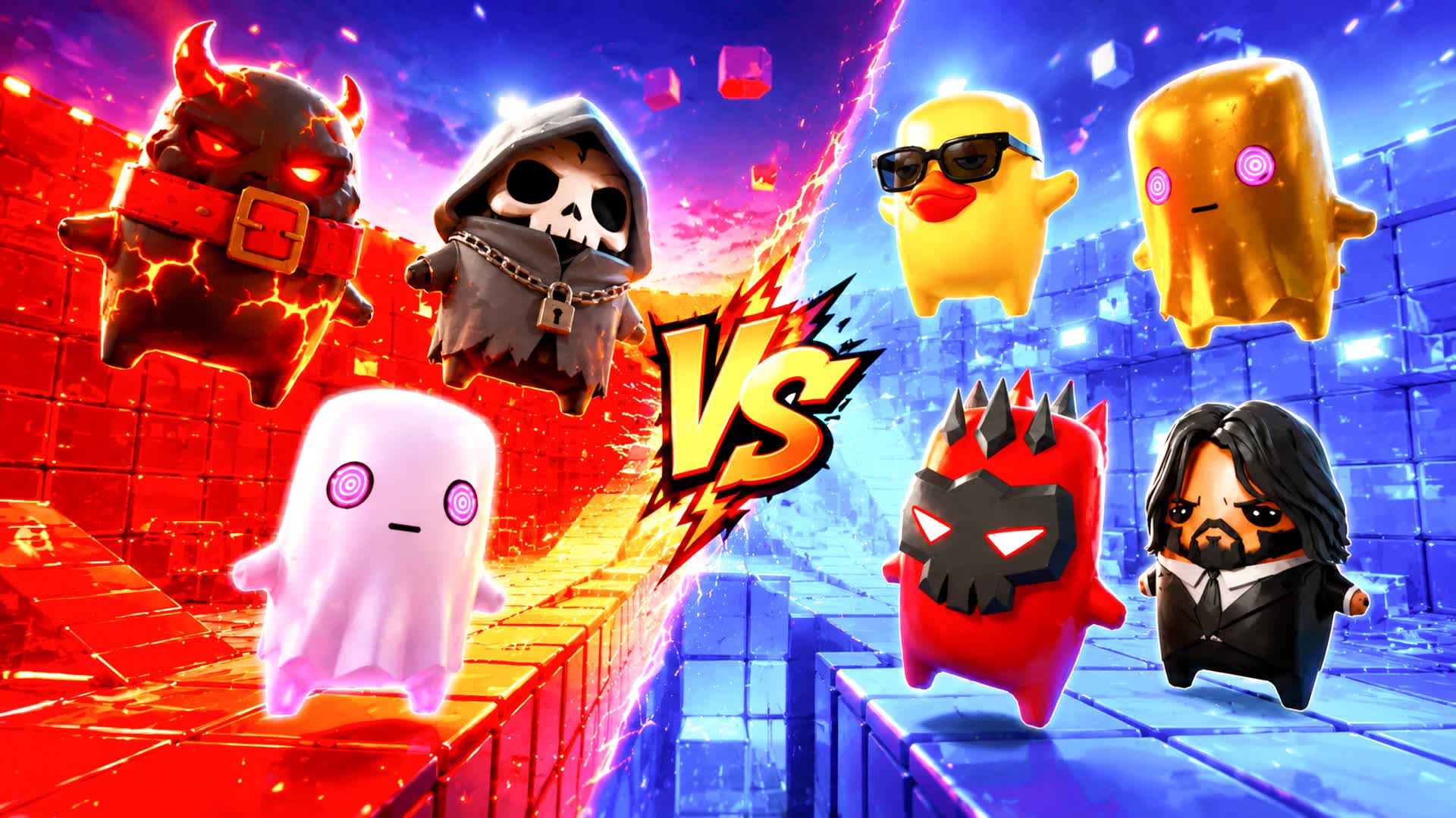🔴🔵 RED VS BLUE 🔴🔵 MBAPPE! — Fortnite Creative map