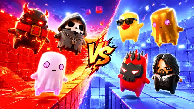 🔴🔵 RED VS BLUE 🔴🔵 MBAPPE! — Fortnite Creative map cover art