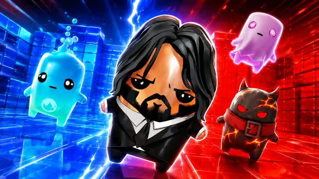 BLUE VS RED FIRE PEAK 🔵🔴 — Fortnite Creative map