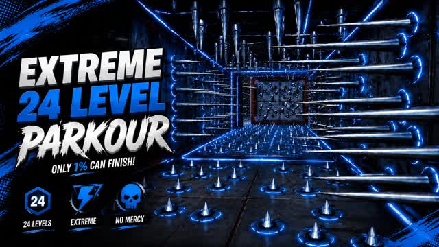 LEVEL 24 HARD DEEATHRUN — Fortnite Creative map cover art