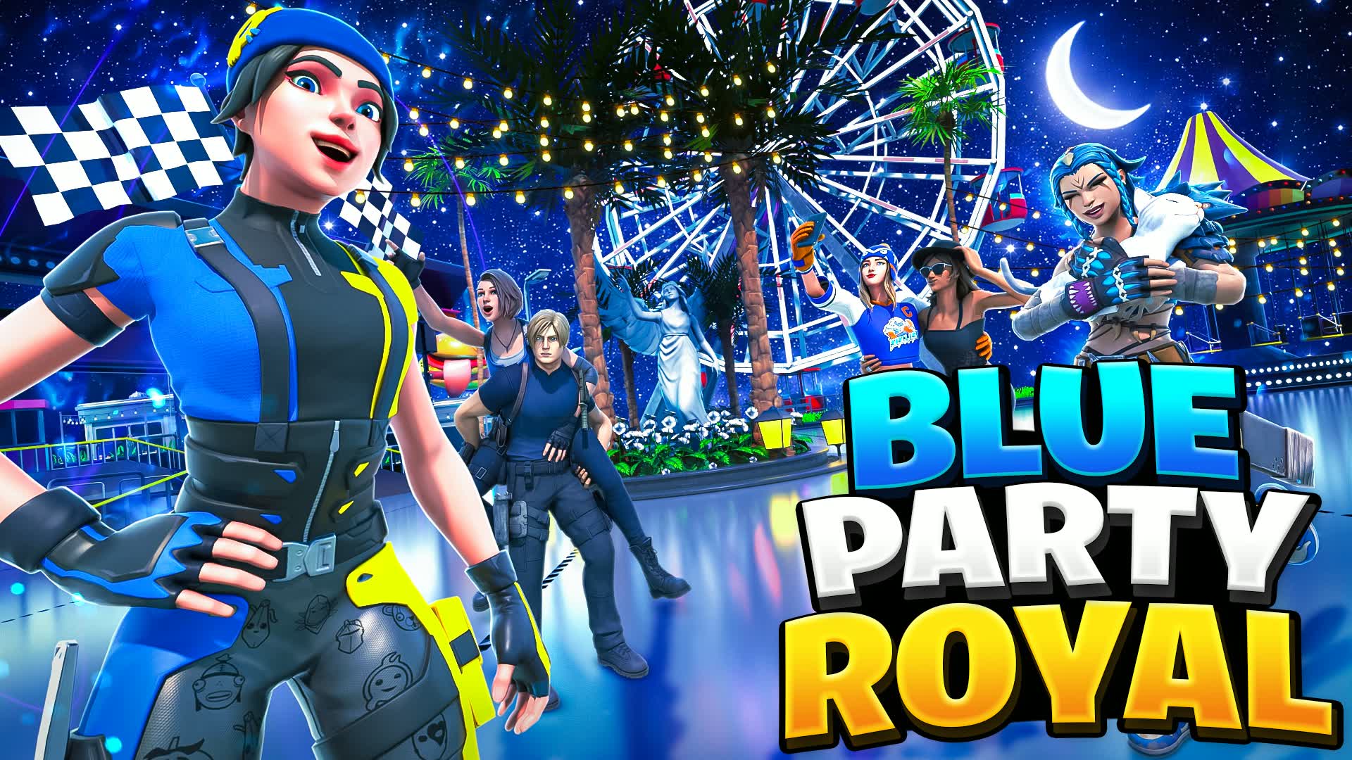 Blue Party Royal — Fortnite Creative map