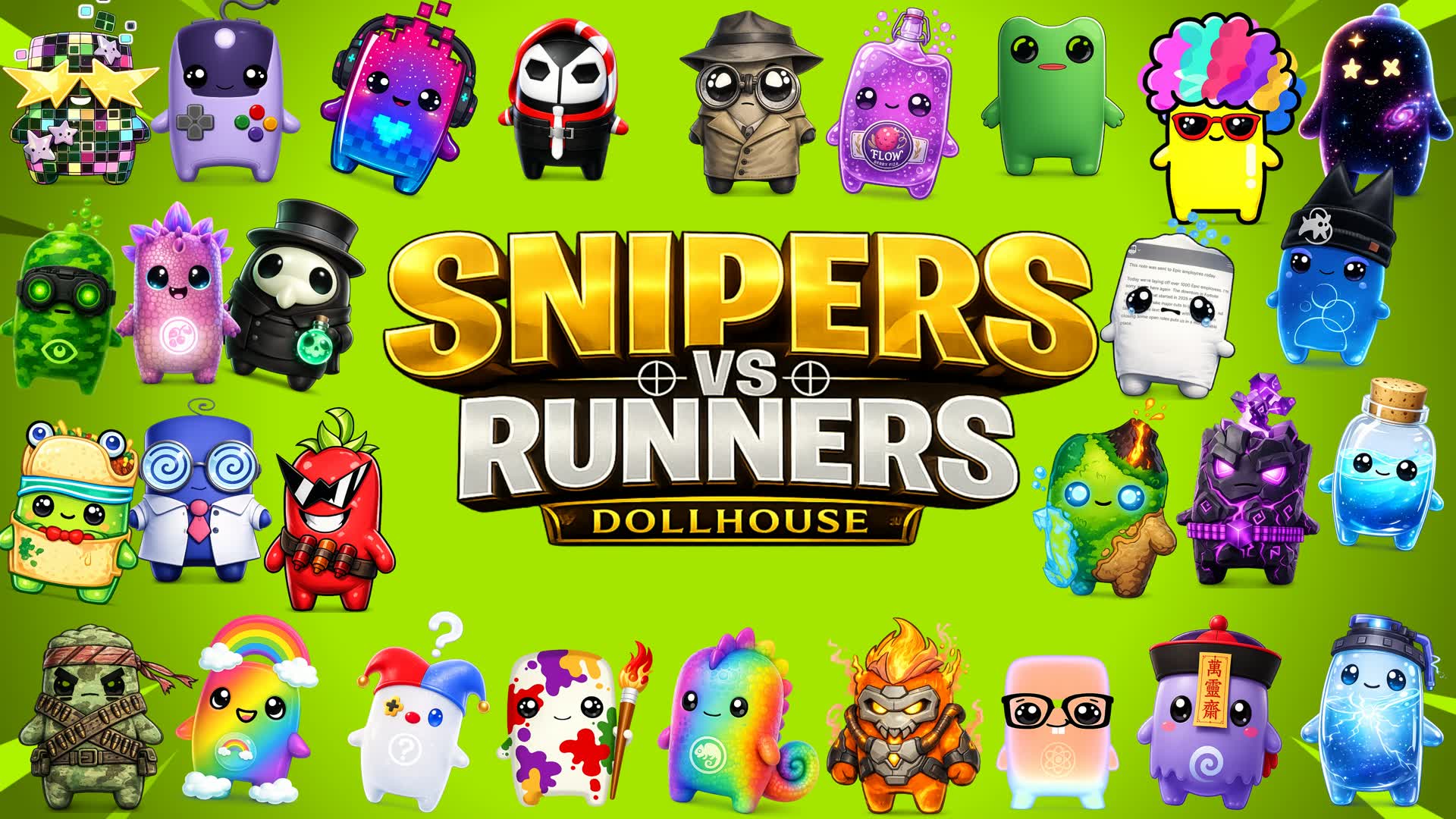 SNIPERS VS RUNNERS DOLLHOUSE LTM — Fortnite Creative map