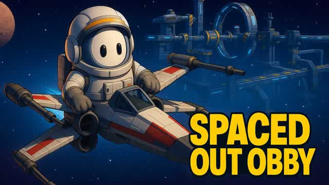 Spaced Out Obby — Fortnite Creative map cover art