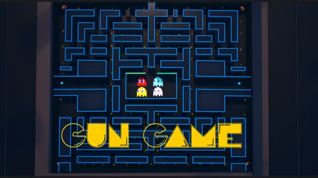 2D Gun Game Arcade — Fortnite Creative map cover art