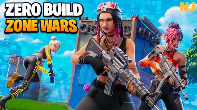 Zero Build Zone Wars [NJ x H8] — Fortnite Creative map cover art