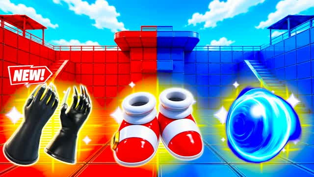 RED VS BLUE FIGHT FOR GLORY 🔴🔵 — Fortnite Creative map cover art