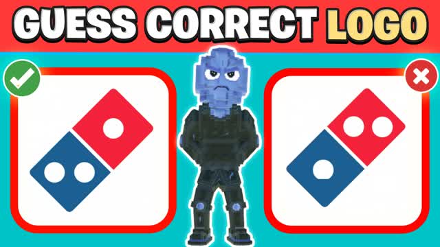 GUESS THE CORRECT LOGO 🔎 FUN OBBY — Fortnite Creative map